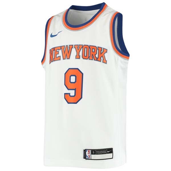 RJ Barrett New York Knicks Nike Youth Swingman Jersey - Association Edition - White - Image 2