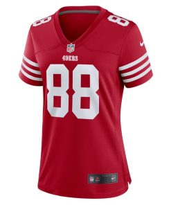 Alternative view of Jake Tonges San Francisco 49ers Nike Women's Team Game Jersey -  Scarlet