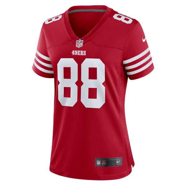 Jake Tonges San Francisco 49ers Nike Women's Team Game Jersey - Scarlet - Image 2