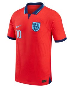 Alternative view of Raheem Sterling England National Team Nike 2022/23 Authentic Away Jersey - Red