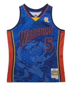 Alternative view of Baron Davis Golden State Warriors 2006/07 Hardwood Classics Asian Heritage 6.0 Swingman Throwback Player Jersey - Royal