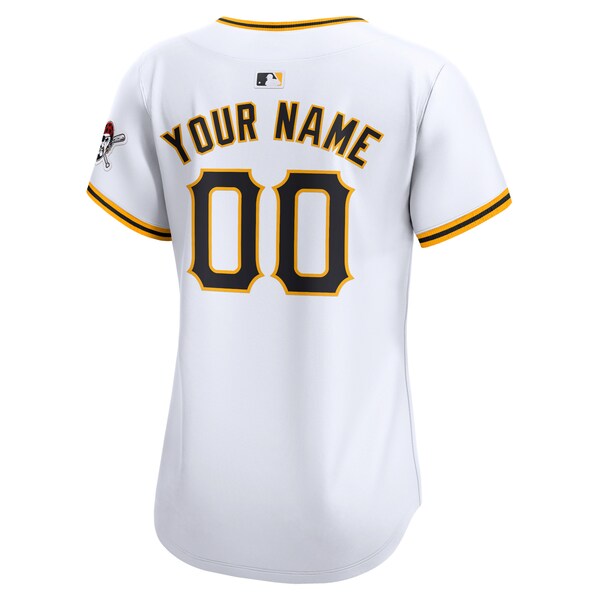 Pittsburgh Pirates Nike Women's Home Limited Custom Jersey - White - Image 3