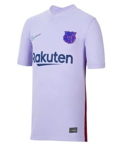 Alternative view of Barcelona Nike Youth 2021/22 Away Stadium Replica Jersey - Purple