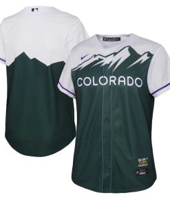 Colorado Rockies Nike Youth 2022 City Connect Replica Team Jersey - Green