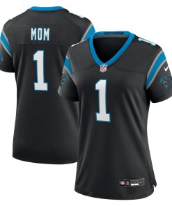 Number 1 Mom Carolina Panthers Nike Women's Game Jersey - Black