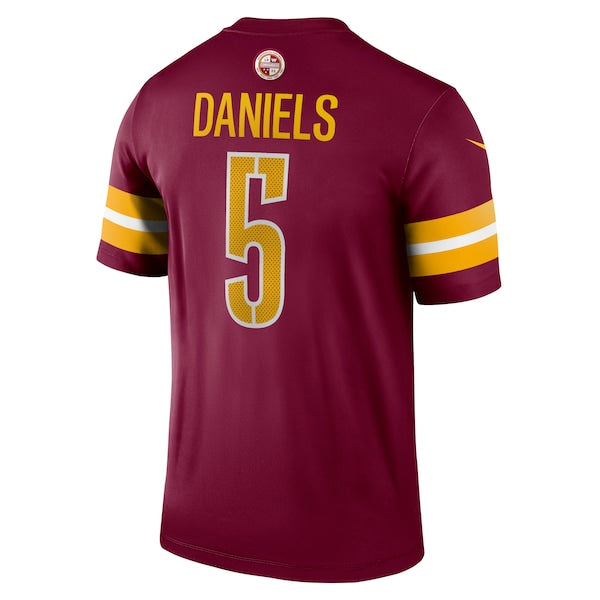 Jayden Daniels Washington Commanders Nike Team Legend Player Performance Top - Burgundy/Black - Image 4