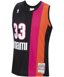 Alternative view of Alonzo Mourning Miami Heat 2005/2006 Hardwood Classics Swingman Jersey - Black