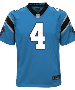 Alternative view of Tetairoa McMillan Carolina Panthers Nike Youth Alternate Game Jersey - Blue