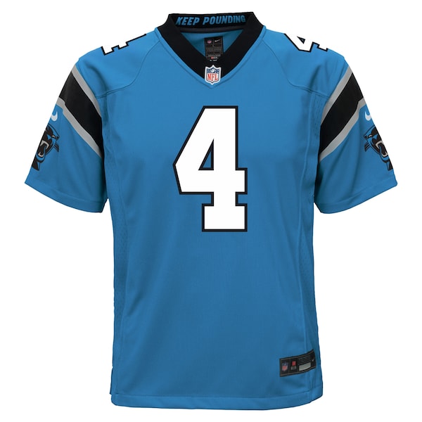 Tetairoa McMillan Carolina Panthers Nike Youth Alternate Game Jersey - Blue - Image 2