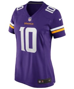 Alternative view of Fran Tarkenton Minnesota Vikings Nike Women's Game Retired Player Jersey - Purple
