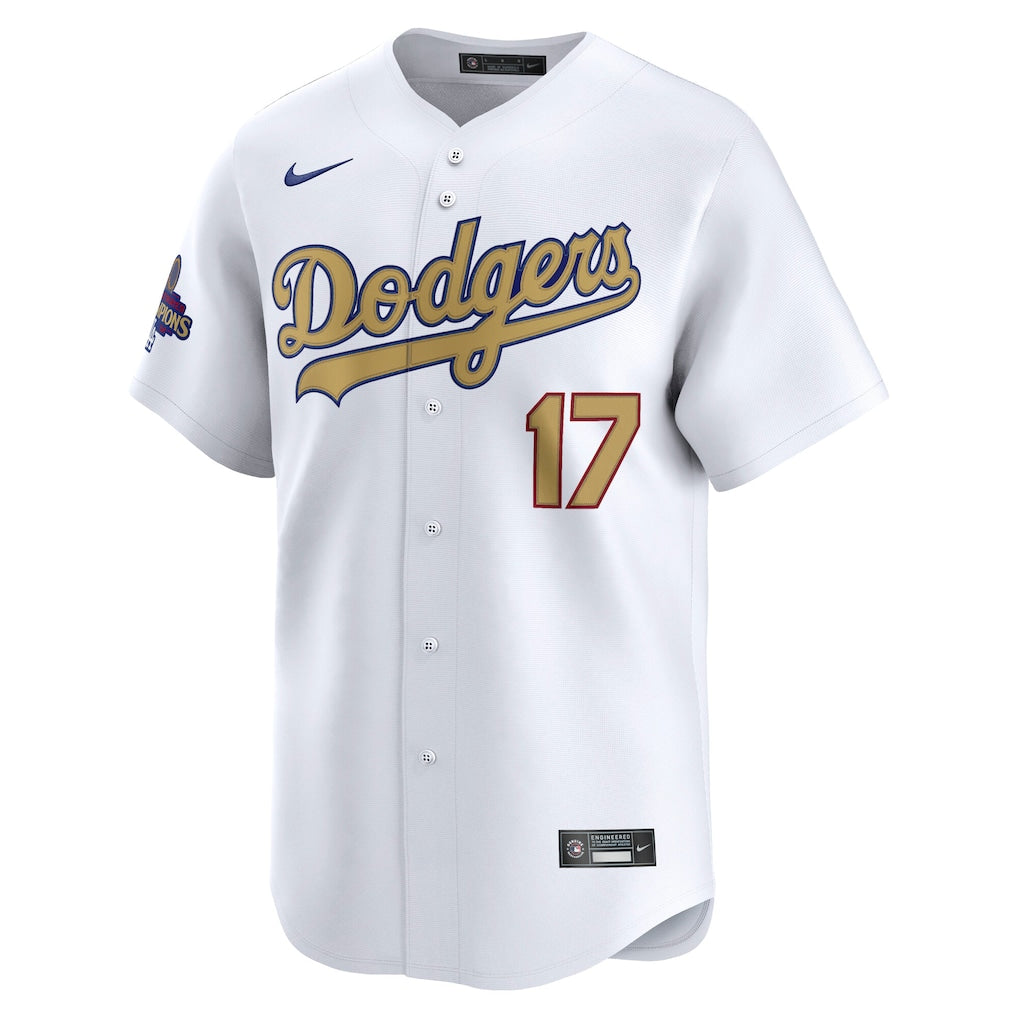 Shohei Ohtani Los Angeles Dodgers Nike 2025 Gold Collection Limited Jersey ยจC White - Image 2