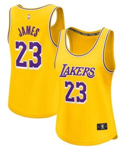 LeBron James Los Angeles Lakers  Women's Fast Break Player Jersey - Icon Edition - Gold
