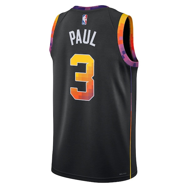 Chris Paul Phoenix Suns Jordan Brand Unisex Swingman Jersey - Statement Edition - Black - Image 3
