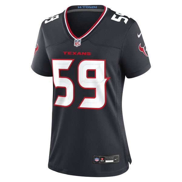 Kingsley Jonathan Houston Texans Nike Women's Team Game Jersey - Navy - Image 3