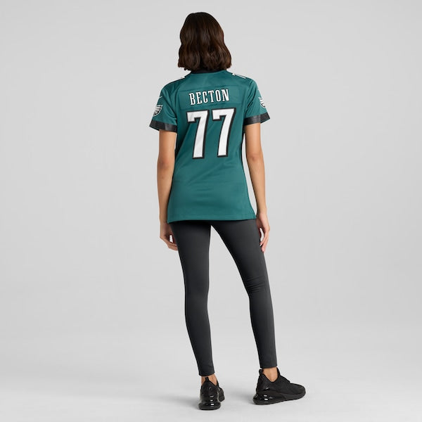 Mekhi Becton Philadelphia Eagles Nike Women's Team Game Jersey - Midnight Green - Image 4