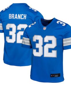 Alternative view of Brian Branch Detroit Lions Nike Youth Team Player Game Jersey - Blue