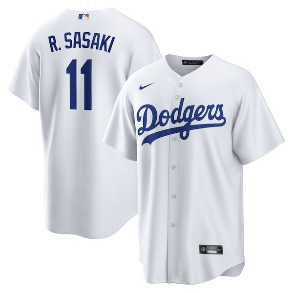 R¨ki Sasaki Los Angeles Dodgers Nike Home Replica Jersey - White