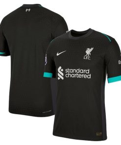Liverpool Nike 2024/25 Away Authentic Blank Patch Jersey - Forest Green