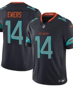 Grant DuBose Miami Dolphins Nike 2025 RIVALRIES Vapor Limited Jersey - Pitch Blue