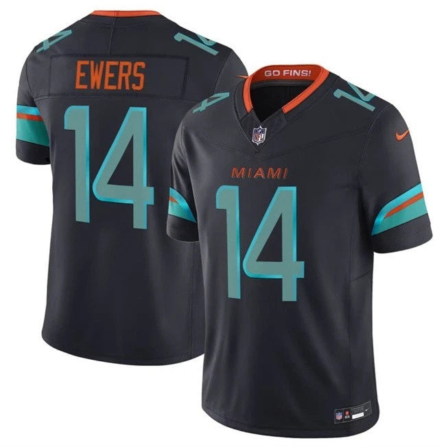 Grant DuBose Miami Dolphins Nike 2025 RIVALRIES Vapor Limited Jersey - Pitch Blue