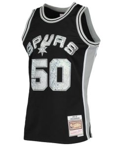 Alternative view of David Robinson San Antonio Spurs 1998/99 Hardwood Classics NBA 75th Anniversary Diamond Swingman Jersey - Black
