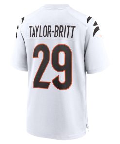 Alternative view of Cam Taylor-Britt Cincinnati Bengals Nike  Game Jersey -  White/Black/Orange