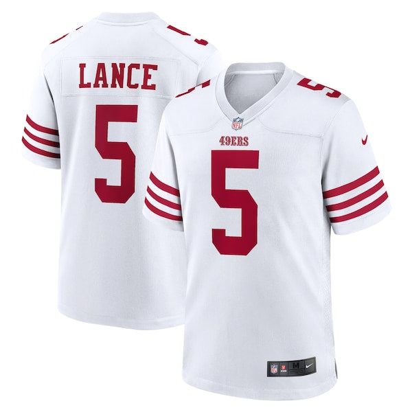 Trey Lance San Francisco 49ers Nike Player Game Jersey - White/Scarlet - Image 2