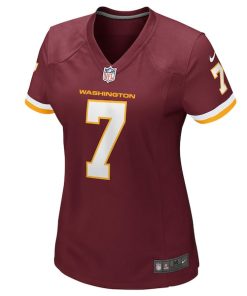 Alternative view of Dwayne Haskins Washington Football Team Nike Women's Game Jersey - Burgundy