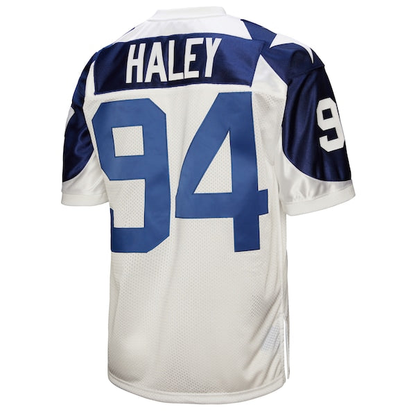Charles Haley Dallas Cowboys 1994 Authentic Throwback Retired Player Jersey - White - Image 3