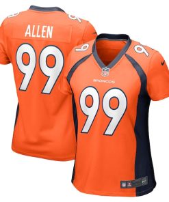 Zach Allen Denver Broncos Nike Women's Game Player Jersey - Orange