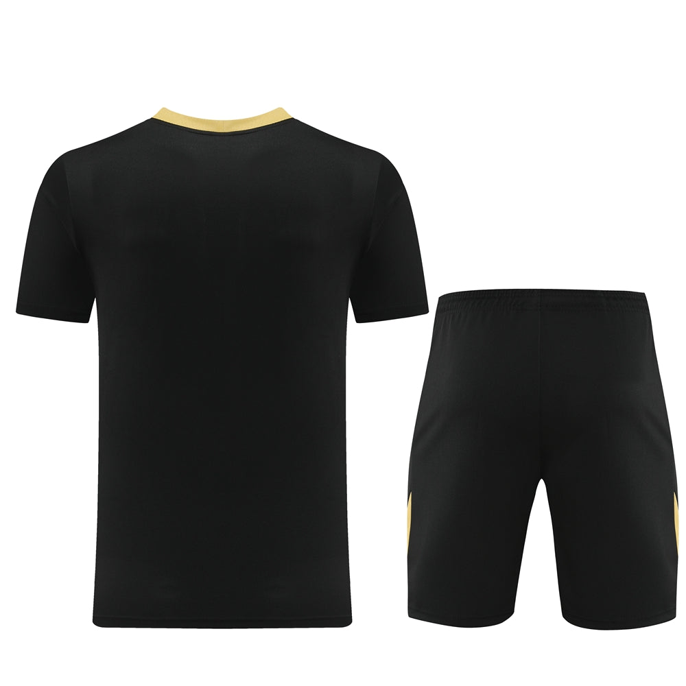 Nike Short Sleeve Training Jersey Set-ND05- Black/Yellow - Image 4
