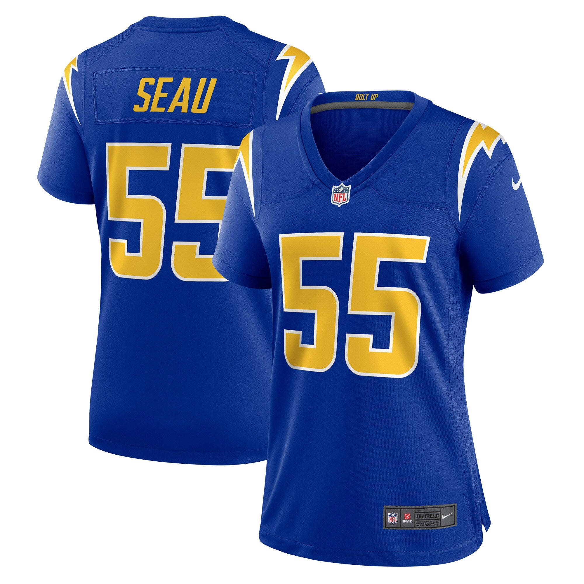 Junior Seau Los Angeles Chargers Nike Women's Game Retired Player Jersey - Powder Blue/Royal - Image 5