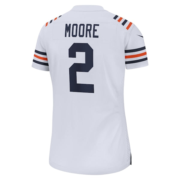 D.J. Moore Chicago Bears Nike Women's Alternate Game Jersey - White - Image 4