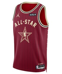 Alternative view of LeBron James Jordan Brand Unisex 2024 NBA All-Star Game Swingman Jersey - Crimson