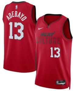 Bam Adebayo Miami Heat Nike Unisex 2024/25 Swingman Player Jersey - City Edition - Red