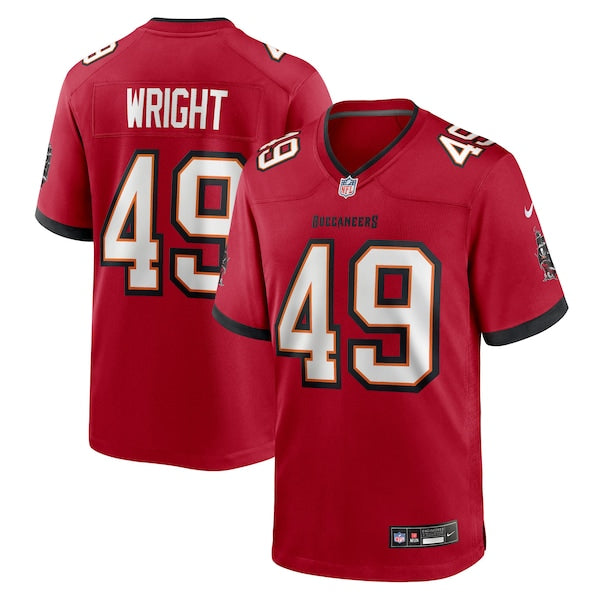 Owen Wright Tampa Bay Buccaneers Nike Team Game Jersey - Red