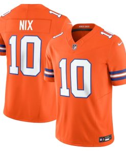 Bo Nix Denver Broncos Nike Vapor F.U.S.E. Limited Jersey - Orange