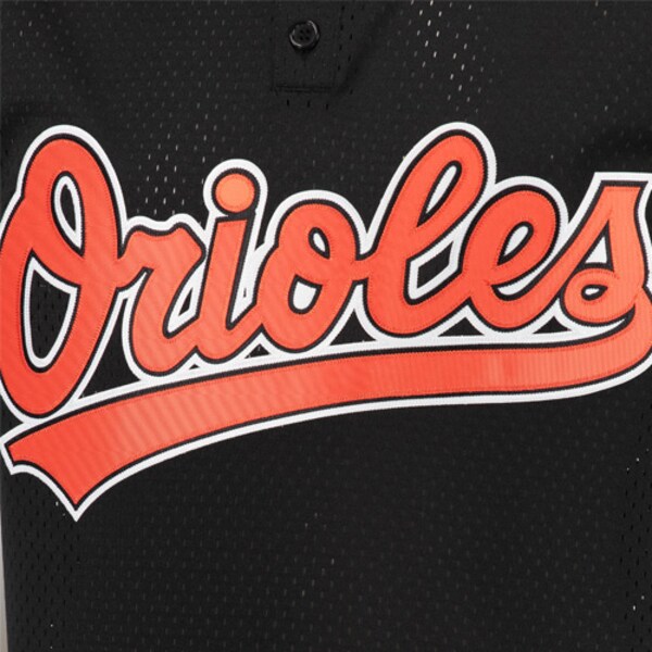 Cal Ripken Jr. Baltimore Orioles Cooperstown Mesh Batting Practice Jersey - Black - Image 4