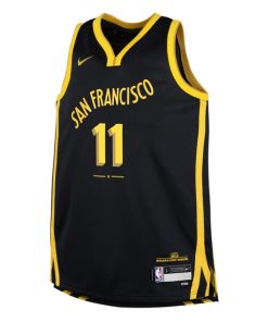 Alternative view of Klay Thompson Golden State Warriors Nike Youth  Swingman Replica Jersey - City Edition - Black