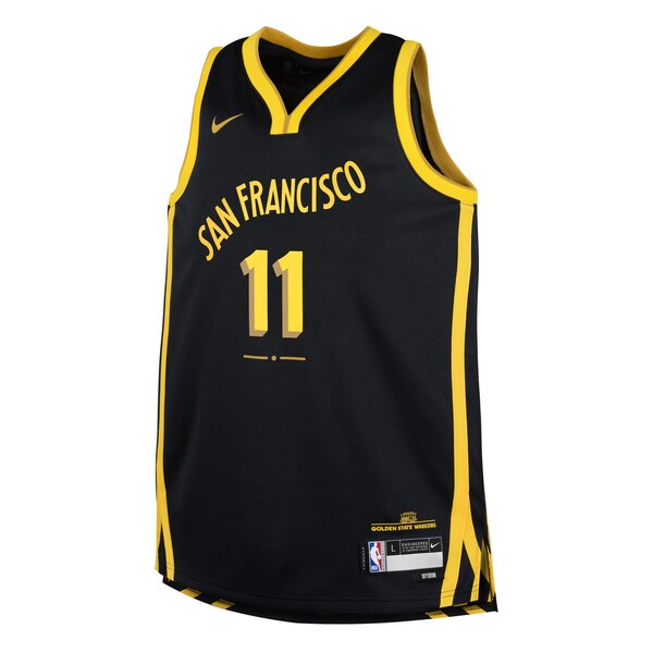Klay Thompson Golden State Warriors Nike Youth Swingman Replica Jersey - City Edition - Black - Image 2
