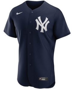 Alternative view of New York Yankees Nike Alternate Authentic Team Jersey - Navy