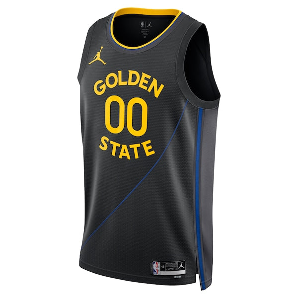 Golden State Warriors Jordan Brand Unisex 2024/25 Custom Swingman Jersey - Statement Edition - Black - Image 2