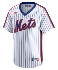 Alternative view of New York Mets Nike Cooperstown Collection Limited Jersey - White