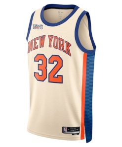 Alternative view of Karl-Anthony Towns New York Knicks Nike Unisex 2025/26 Swingman Jersey - Cream - City Edition