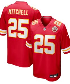 Elijah Mitchell Kansas City Chiefs Nike Team Game Jersey -  Red