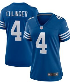 Alternative view of Sam Ehlinger Indianapolis Colts Nike Women's Game Player Jersey - Blue/Royal