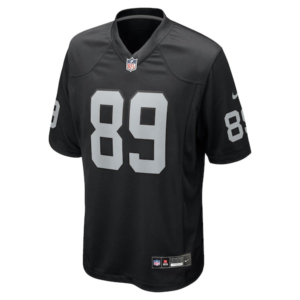 Brock Bowers Las Vegas Raiders Nike Youth Team Game Jersey - Black - Image 2