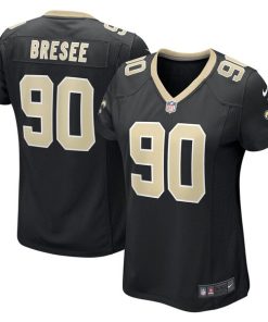 Alternative view of Bryan Bresee New Orleans Saints Nike Women's  Game Jersey -  Black