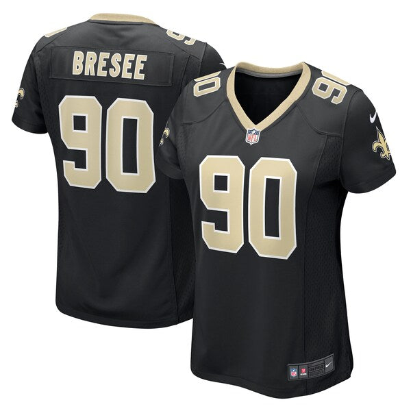 Bryan Bresee New Orleans Saints Nike Women's Game Jersey - Black - Image 2