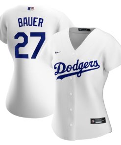 Nike Trevor Bauer Los Angeles Dodgers Women's Home Official Replica Player Jersey - White
